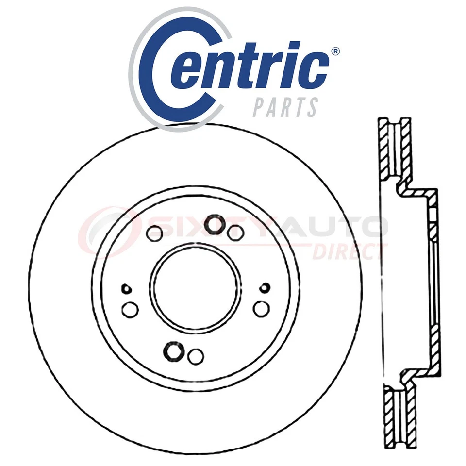 Centric C-TEK Disc Brake Rotor for 2007-2009 Mitsubishi Grandis 2.4L L4 - re Foto 1 de 4