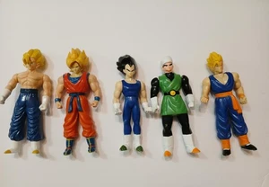 Lote 5 figuras PVC animé vintage Dragon Ball Z Super Saiyan Goku Vegeta Gohan - Imagen 1 de 16