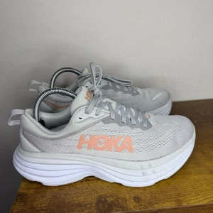 Zapatos para correr Hoka One One Bondi 8 para mujer talla 9 B grises - Imagen 1 de 7