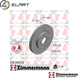 2x BRAKE DISC 370.3081.20 FOR MAZDA 2 Y404 1.4L ZJ46/ZJ-VE 1.3L ZY84/ZY66 1.5L - Picture 1 of 6