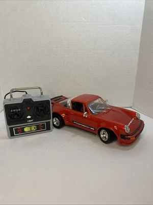New Bright 1987 Red Porsche Remote Control RC Car Tested Works *Does Not Turn* - Image 1 of 4