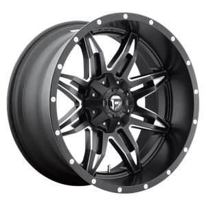 15x10 Fuel D567 Lethal Matte Black & Milled Wheels 6x5.5 (-43mm) Set of 4 - Picture 1 of 5