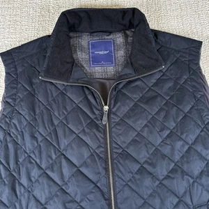 Vineyard Vines Men’s XL Gray Primaloft Full Zip Quilted Vest - Picture 1 of 7