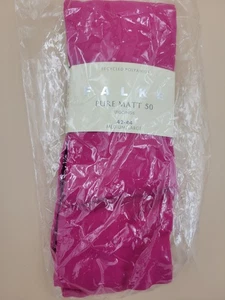 FALKE 41167 Pure Matt 4 LEGGINGS Barry/Rosa TALLA 42-44 GRANDE NUEVO CON ETIQUETAS - Imagen 1 de 6