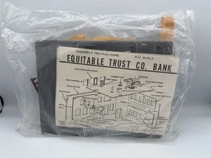 VINTAGE HO SCALE EQUITABLE TRUST CO. BANK BUILDING MODEL KIT COMPLETE SEALED BAG - Picture 1 of 6
