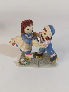 Raggedy Ann And Andy Our Friendship Is On A Roll Figurine By Enesco - Picture 1 of 7