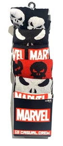 MARVEL The Punisher 6 pares de calcetines informales para hombre talla 6-12 NUEVOS (caja dañada) - Imagen 1 de 5