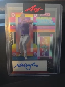 Leaf Vivid 1/1 Signed Proof Gabriel Hughes Rockies #15 Prospect - Picture 1 of 2