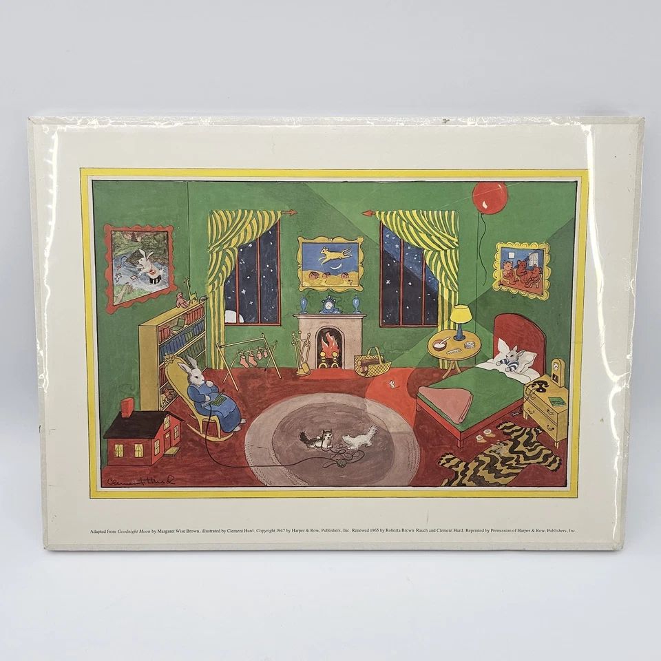 Pôster vintage Goodnight Moon impresso por Clement Hurd 21 x 15,5  - Imagem 1 de 4