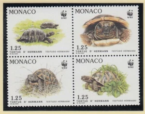 STAMP 4 MONACO Y&T#1805-08 TURTLE TURTLE NEW**/MNH-MINT 1991 ~D84 - Picture 1 of 1
