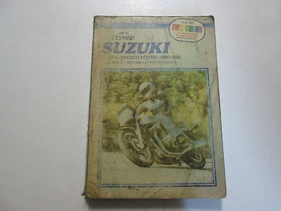 1980 1981 Clymer Suzuki GS GSX1100 Fours Servicio Reparar Rendimiento Manual Usó - Imagen 1 de 4