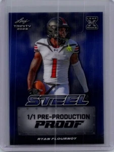 Ryan Flournoy 2024 Hoja Fútbol 1/1 Pre Producción Prueba - Imagen 1 de 1