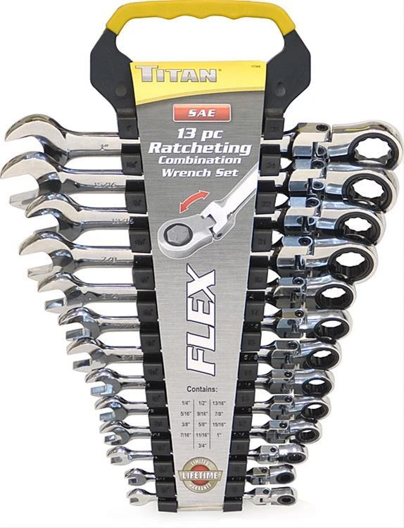 Titan Tools - 13Pc Flex Ratchet Wre Set (17366)