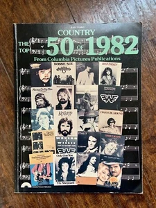 Vtg 1982 Columbia Pictures Easy Piano Country Music Top 50 Sheet Music RARE - Picture 1 of 7