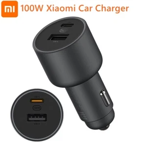 Xiaomi Chargeur Voiture 1A1C 100W 5V 3A Double USB Charge Rapide QC Chargeur Adaptateur - Photo 1 sur 6