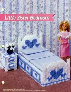MUÑECA DE MODA ANNIES HERMANA PEQUEÑA DORMITORIO DISEÑO DE LONA DE PLÁSTICO - Imagen 1 de 1