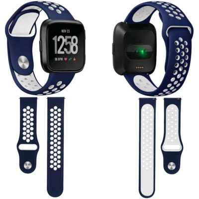 Correa deportiva de silicona de repuesto para reloj Fitbit Versa 1 2 Lite Foto 1 de 4