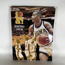 1993-1994 Iowa Hawkeyes Basketball Official Basketball Action Guide Booklet