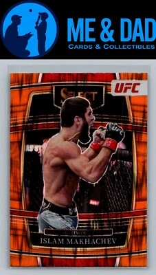 2022 Panini Select UFC #29 Islam Makhachev Orange Prizms - Image 1 of 2