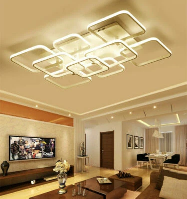 Modern bedroomlivingroom acrylic Led Chandelier Lighting Lamp Ceiling Pendantset - Image 1 of 4