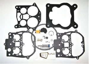 Rochester Quadrajet Carburetor Rebuild Kit w/ Brass Float & Filter 68 - 72 CHEVY - Foto 1 di 8