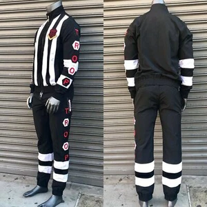 Men's Troop Black | White Windbreaker Tracksuit NWT - Picture 1 of 10