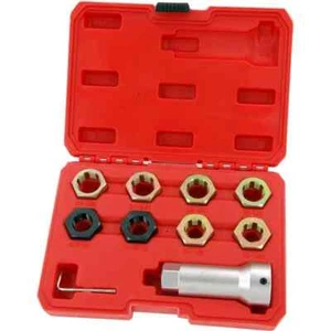 Neilsen - 9tlg Achsspindel-Gewinde-Set, 8 Gewindereparaturwerkzeuge, 27 mm Verlängerungsstange - Bild 1 von 1
