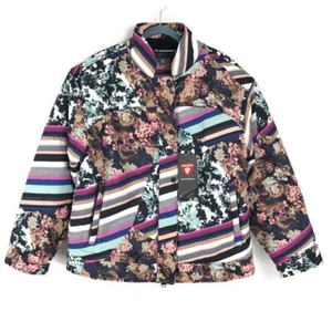 NUEVO Free People FP Movimiento Conejo Pendiente Estampado Puffer Chaqueta Grande Nieve Invierno - Imagen 1 de 15