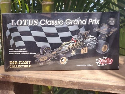 1:18 Quartzo Team Lotus Type 72D 31 Emerson Fittipaldi 1972 Winner Limited Ed - Image 1 of 4
