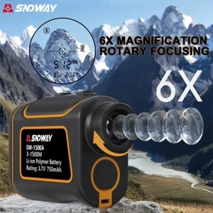 Telescopio telémetro láser de golf SNDWAY 600-1500m distancia aumento 6X - Imagen 1 de 9