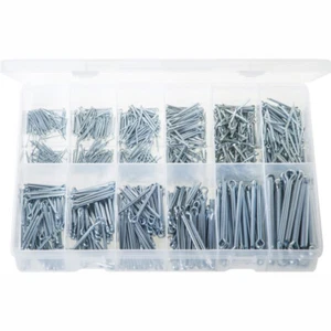 Split Pins - Imperial Zinc Plated Steel. 850 Pieces. Max Box AB508 - Picture 1 of 2