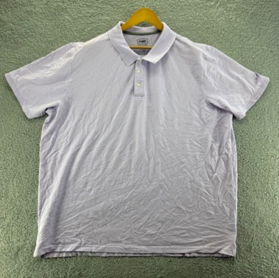Camiseta polo Foundry grande y alta para hombre violeta lisa cuarto botón talla 4XLT Foto 1 de 4