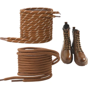 Rund Schnürsenkel, 2 Paar Stiefel Schnürsenkel Rund, Reißfeste Schuhbänder für W - Bild 1 von 6