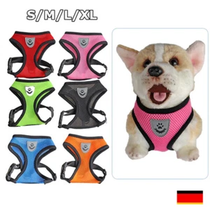 Katzengeschirr mit Leine Ausbruchsicher Soft Verstellbar Hundegeschirr Geschirr - Bild 1 von 26