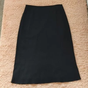 Betu Vintage Damen schwarz Reißverschluss Midi formeller Rock Größe 10 - Bild 1 von 4