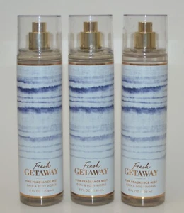 3 BATH & BODY WORKS FRESH GETAWAY FRAGRANCE MIST SPRAY SPLASH LARGE 8 OZ OCEAN - Picture 1 of 5