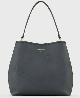 Bolso Bandolera Emporio Armani Mujer Hobo St.Cervo Sfoderato Gris Foto 1 de 2