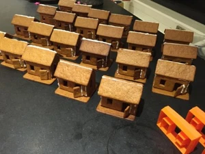 5 Stück Mini Lebkuchenhaus Plätzchen Gebäck Keksausstecher Glasur Fondant Weihnachten - Bild 1 von 6