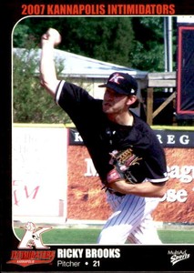 2007 Kannapolis Intimidators Multi-Ad #2 Ricky Brooks North Tonawanda New York 
