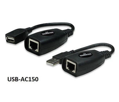 USB 2.0 Line Extender Over CAT.5e, Up to 196ft  - Manhattan 179300 - Image 1 of 4