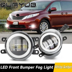 Pair LED Fog Lights Bumper Driving Lamps Bulb For TOYOTA SIENNA 2011-2020 6000K - Bild 1 von 11