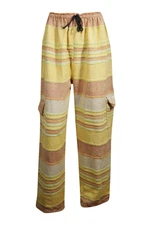 Yoga Loose Baggy Pajamas KHADI Handloom Cotton Summer Comfy Pants M/L