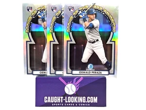 2023 Bowman - Rookie of the Year Favorites #ROYF-13 Oswald Peraza (RC) 3-Cards - Bild 1 von 3