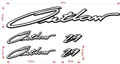 Baja Outlaw 29 Calcomanía, Pegatina, Kit Gráfico. Color único + ¡¡Envío gratis!!! Foto 1 de 4