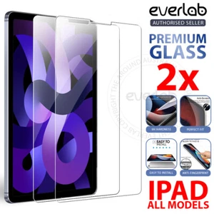 Clear Tempered Glass Screen Protector For iPad Pro 10th 9th 8th 7th Gen Air Mini - Picture 1 of 6