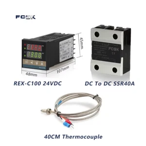 REX-C100 PID Temperature Controller 220V 400 Degree Digital Thermostat Output 40 - Picture 1 of 12