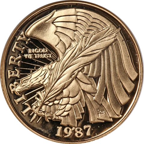 1987-W Constitution Commemorative Gold $5 NGC PF70 Ultra Cameo - STOCK Cover