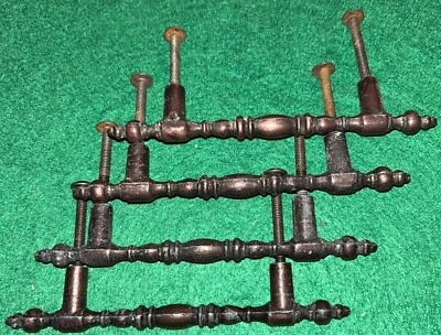 4 Vintage Drawer Pulls Dresser Cabinet Copper Beautiful Natural Patina Hardware - Image 1 of 4