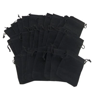 50 100 3"x 4” 4"x6" 5x7" Jewelry Pouches Velvet Gift Bags Wedding Favors - Image 1 of 4