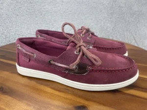 Scarpe da barca Sperry donna Coastfish 2 occhielli bordeaux slip on taglia 6, 7, 10, 11 - Foto 1 di 10